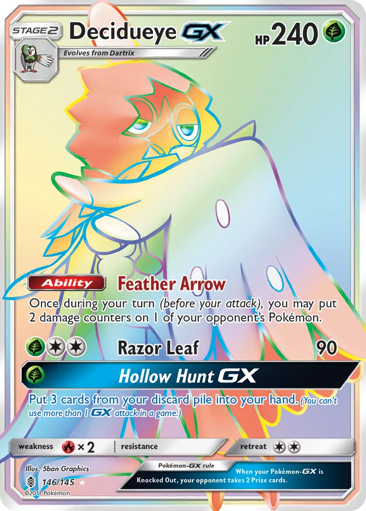 Decidueye GX — SM - Guardians Rising — Pokemon