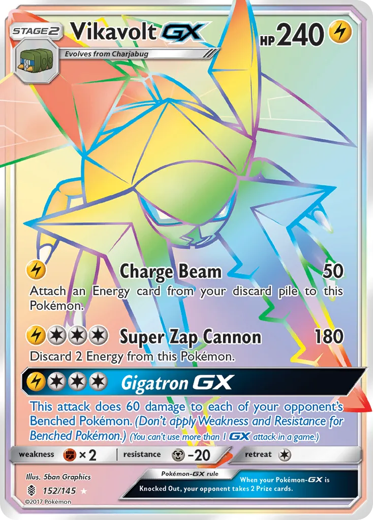 Vikavolt GX — SM - Guardians Rising — Pokémon