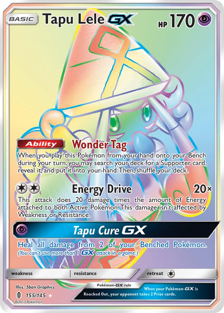 Tapu Lele GX — SM - Guardians Rising — Pokemon