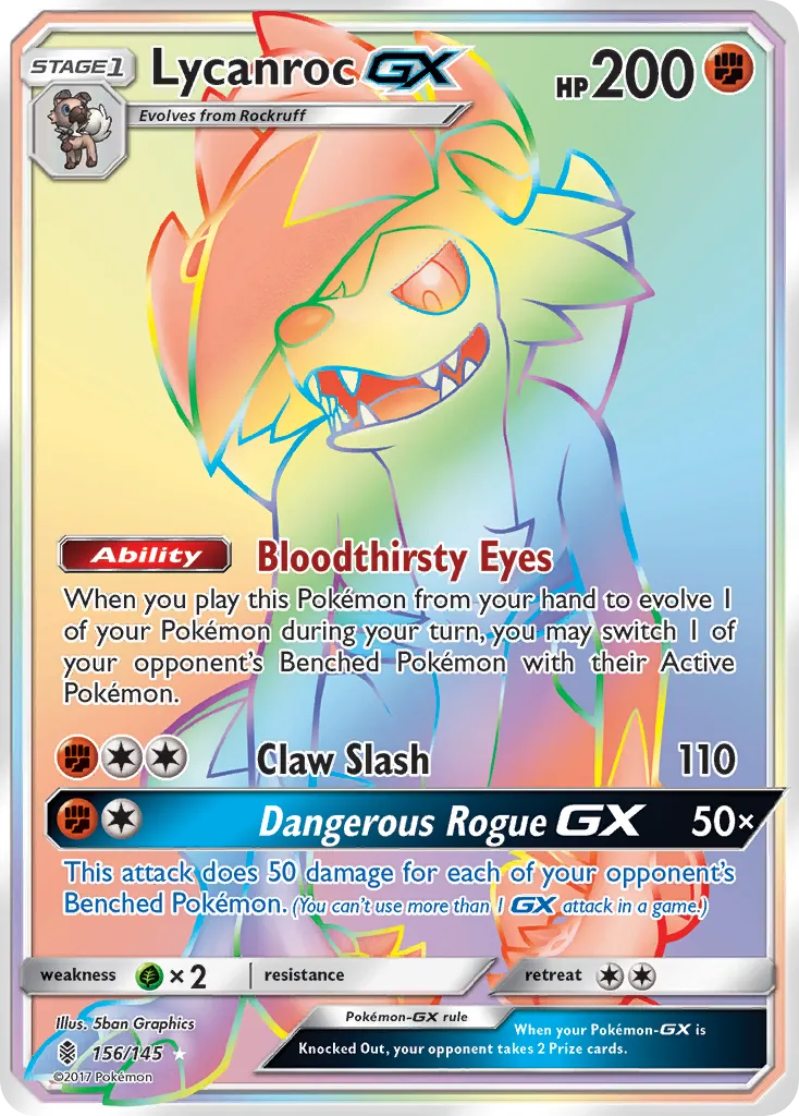 Lycanroc GX — SM - Guardians Rising — Pokémon
