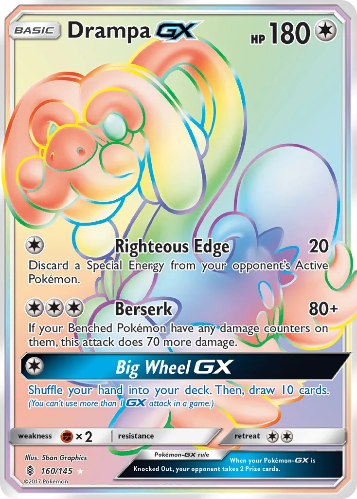 Drampa GX — SM - Guardians Rising — Pokemon