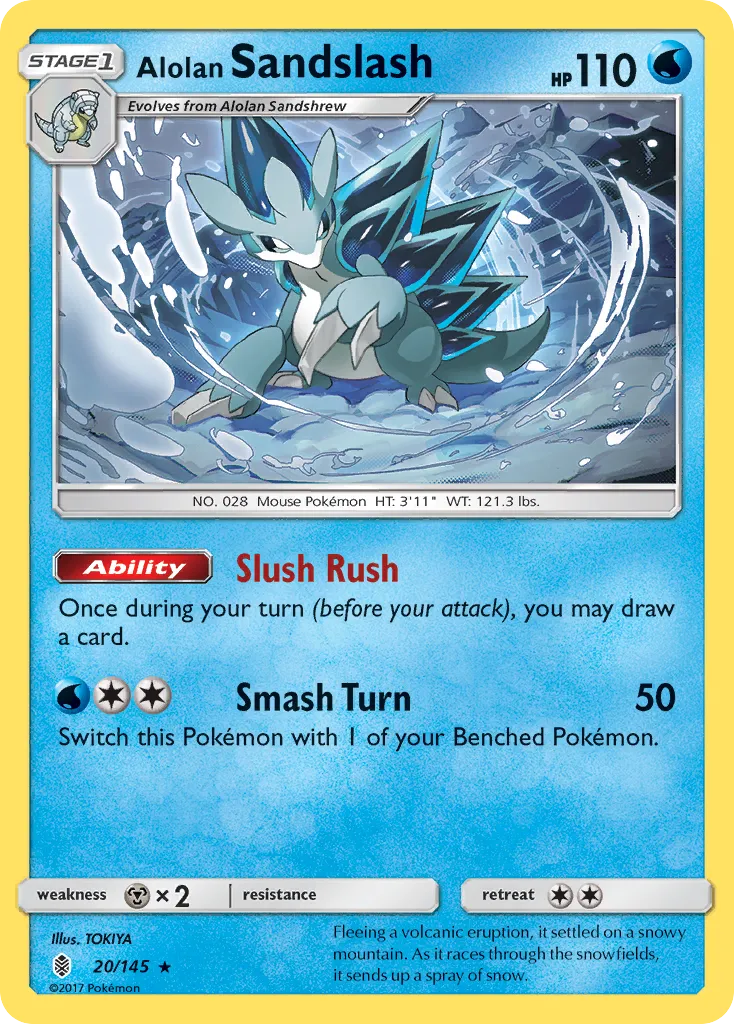 Alolan Sandslash — SM - Guardians Rising — Pokémon