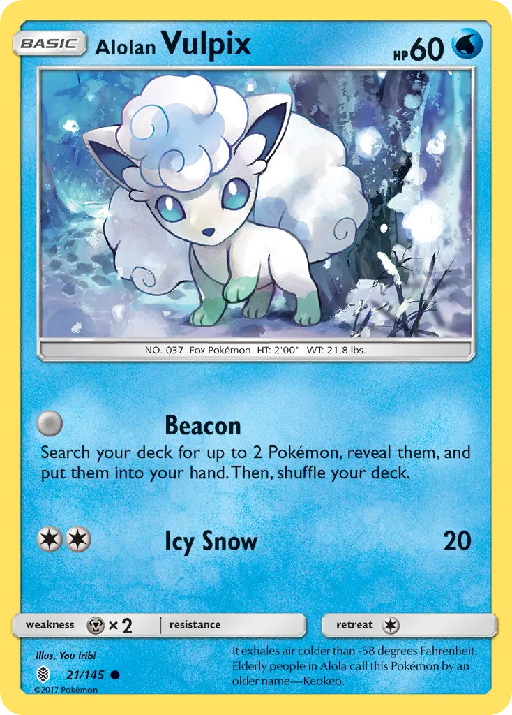 Alolan Vulpix — SM - Guardians Rising — Pokemon