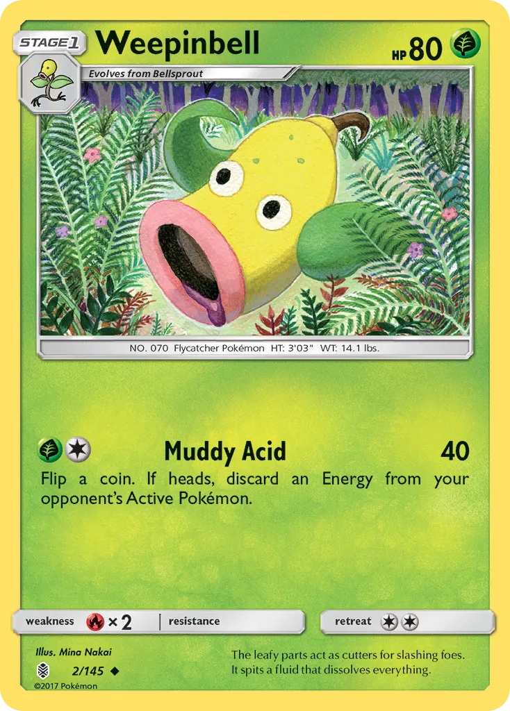 Weepinbell — SM - Guardians Rising — Pokémon