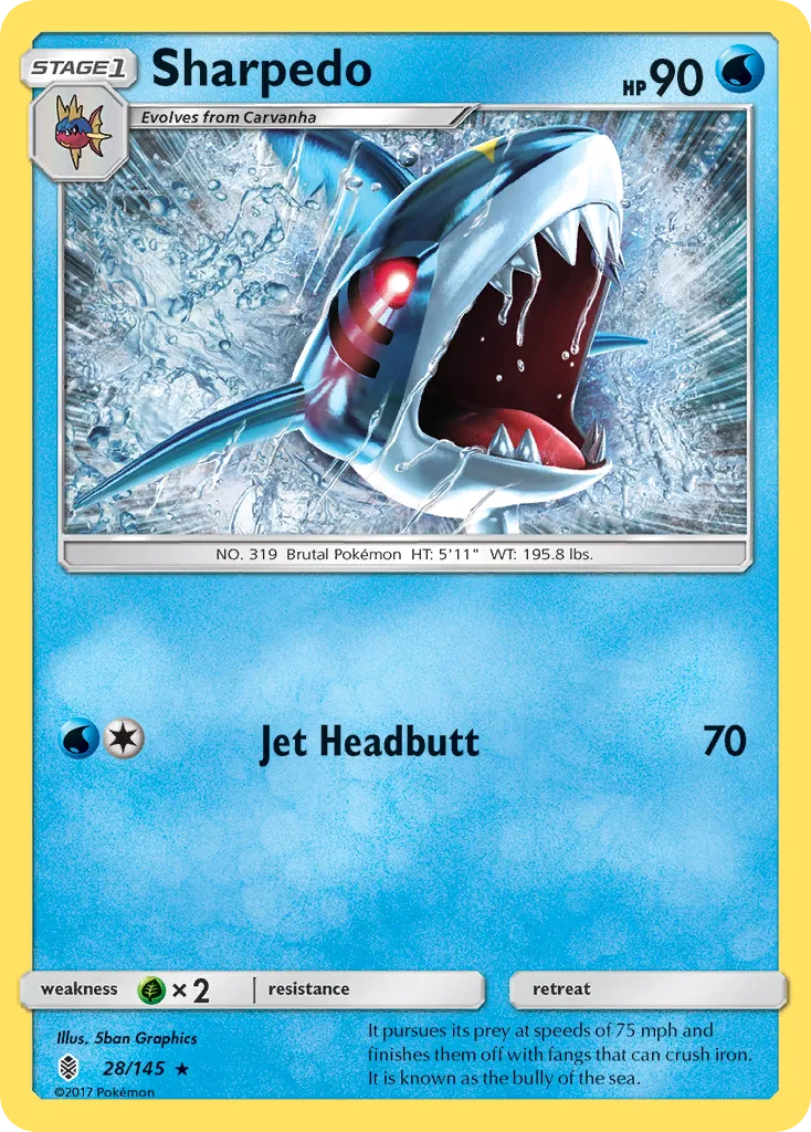 Sharpedo — SM - Guardians Rising — Pokémon