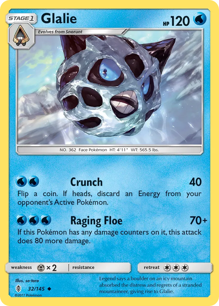 Glalie — SM - Guardians Rising — Pokémon