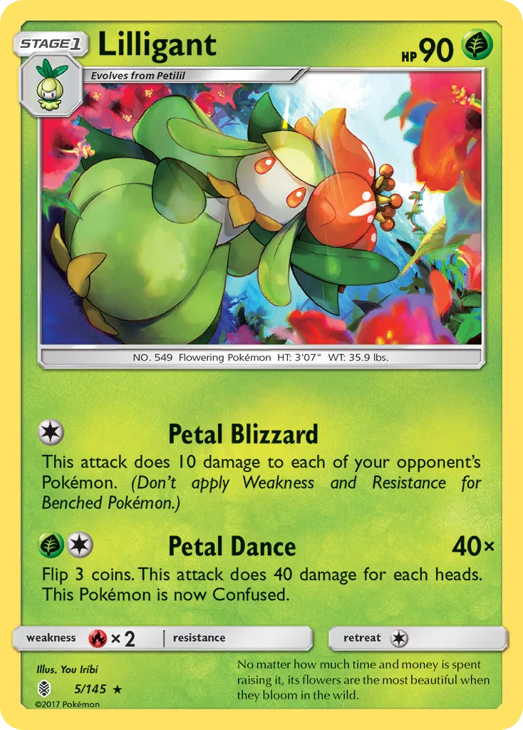 Lilligant — SM - Guardians Rising — Pokemon