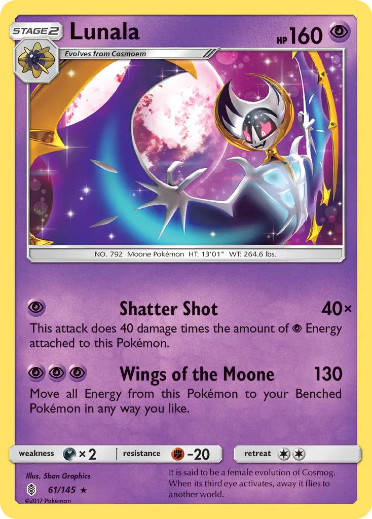 Lunala — SM - Guardians Rising — Pokémon