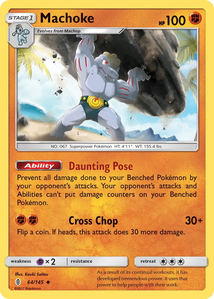Machoke — SM - Guardians Rising — Pokémon