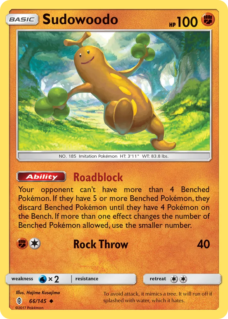 Sudowoodo — SM - Guardians Rising — Pokémon