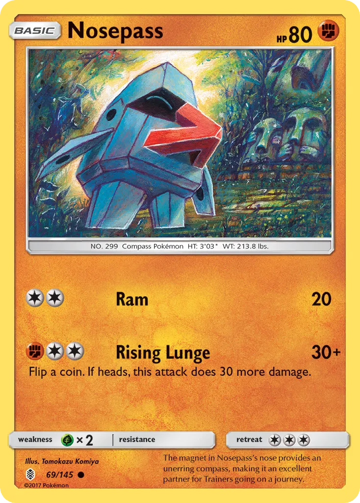 Nosepass — SM - Guardians Rising — Pokémon
