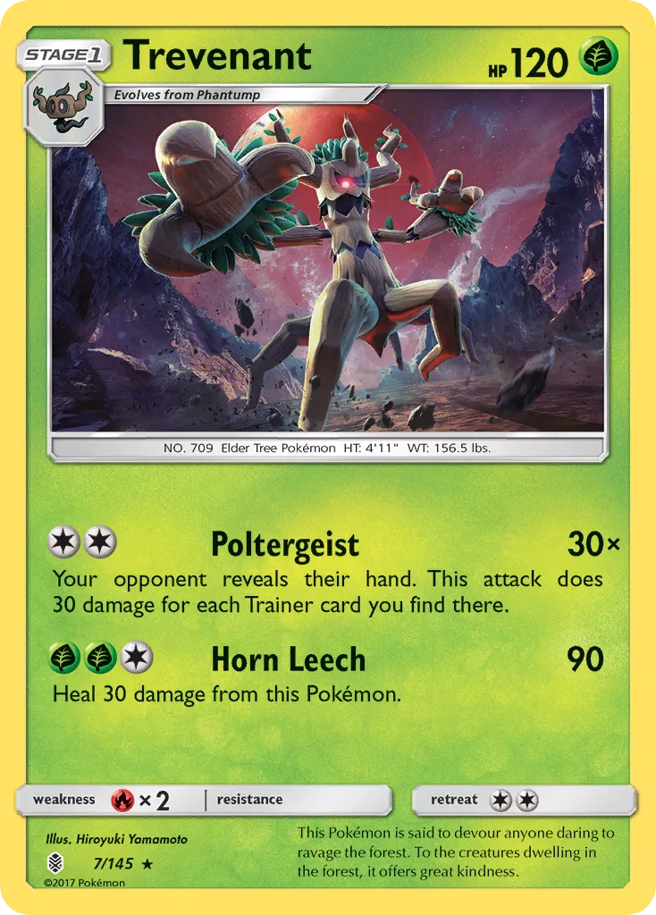 Trevenant — SM - Guardians Rising — Pokémon