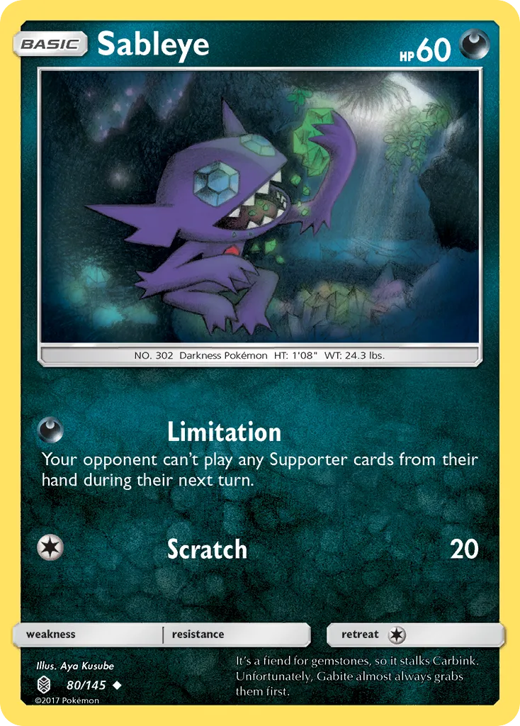 Sableye — SM - Guardians Rising — Pokemon