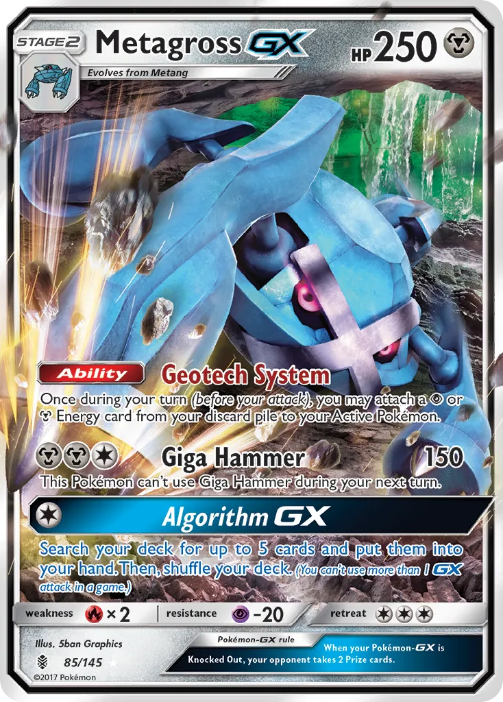Metagross GX — SM - Guardians Rising — Pokemon