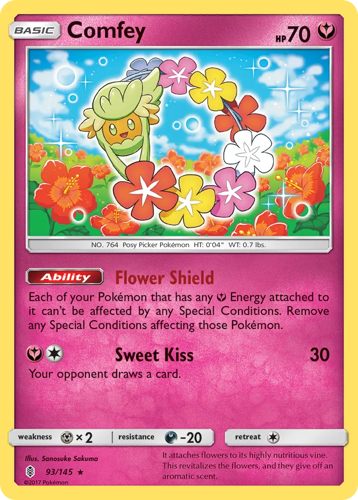 Comfey — SM - Guardians Rising — Pokémon