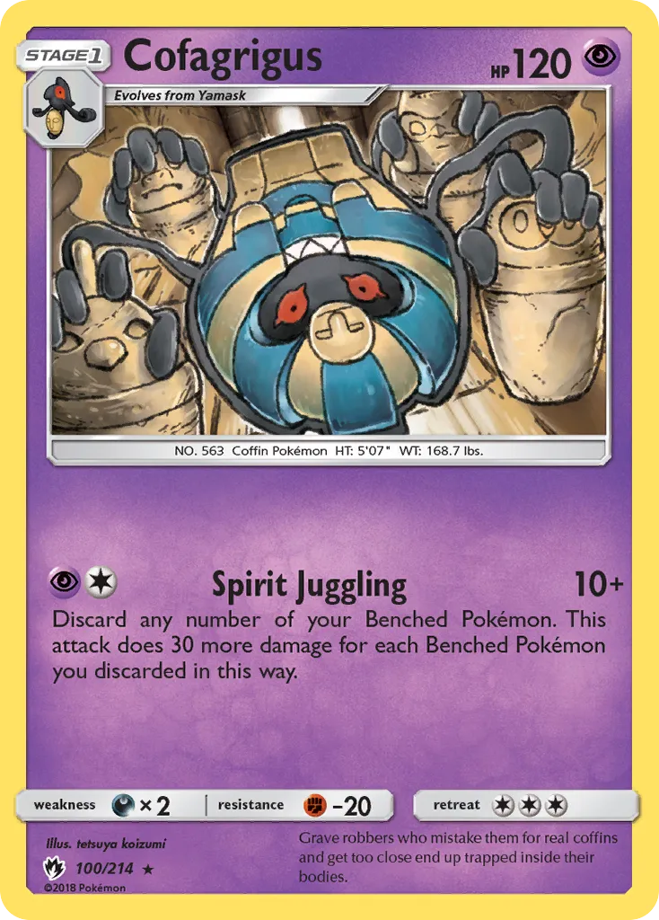 Cofagrigus — SM - Lost Thunder — Pokemon