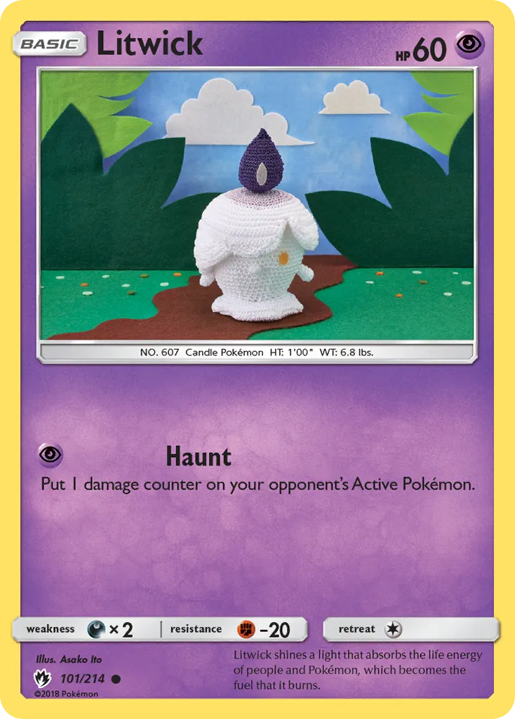 Litwick — SM - Lost Thunder — Pokémon