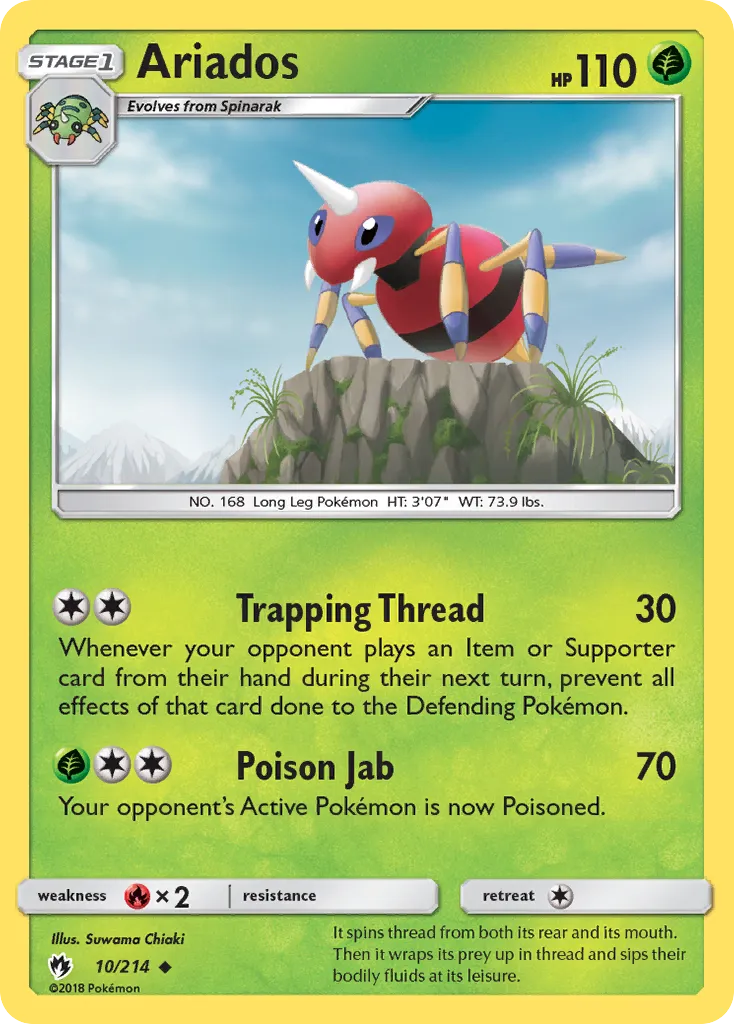 Ariados — SM - Lost Thunder — Pokemon
