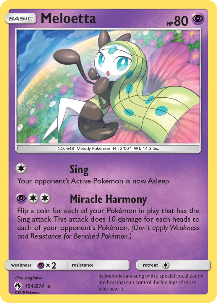 Meloetta — SM - Lost Thunder — Pokemon