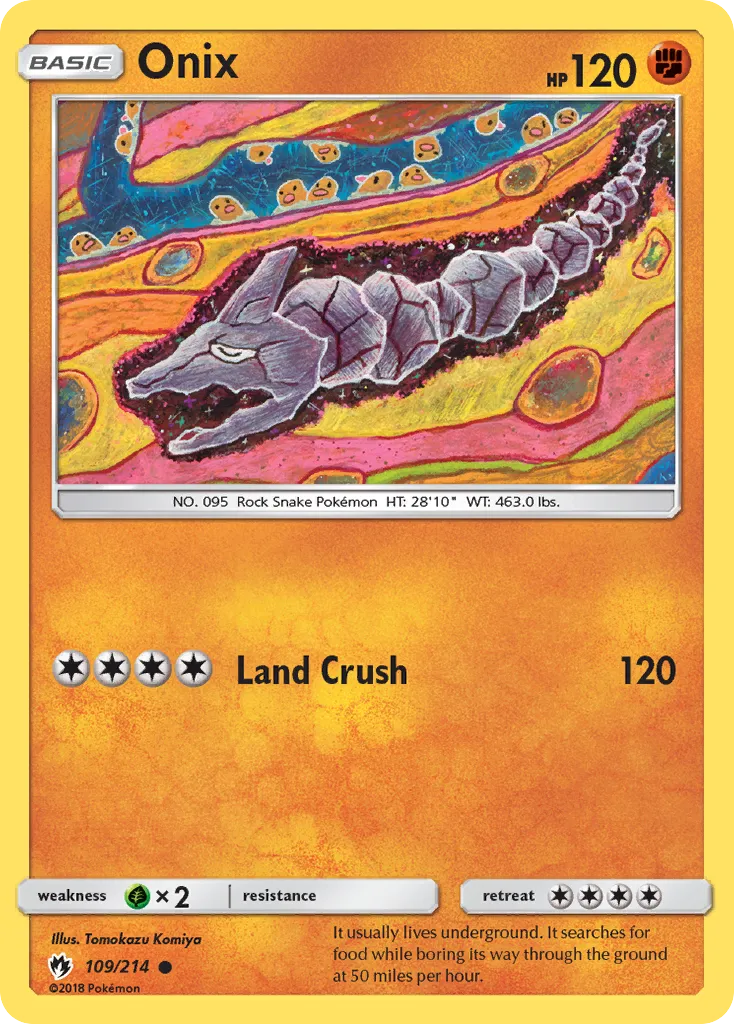 Onix — SM - Lost Thunder — Pokemon