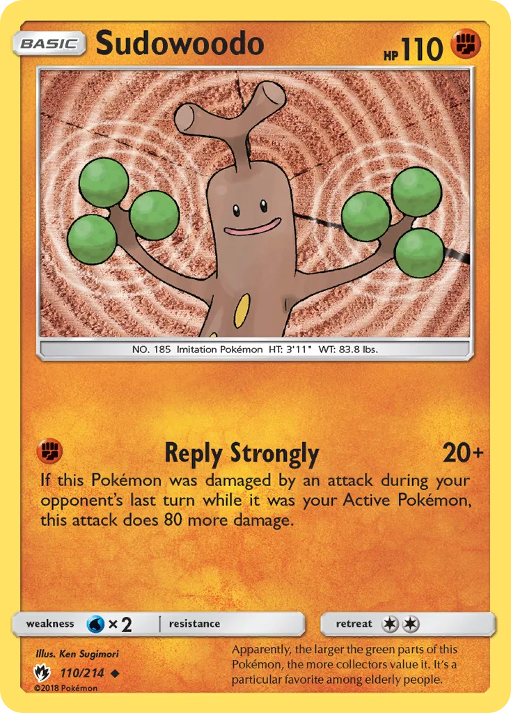 Sudowoodo — SM - Lost Thunder — Pokemon