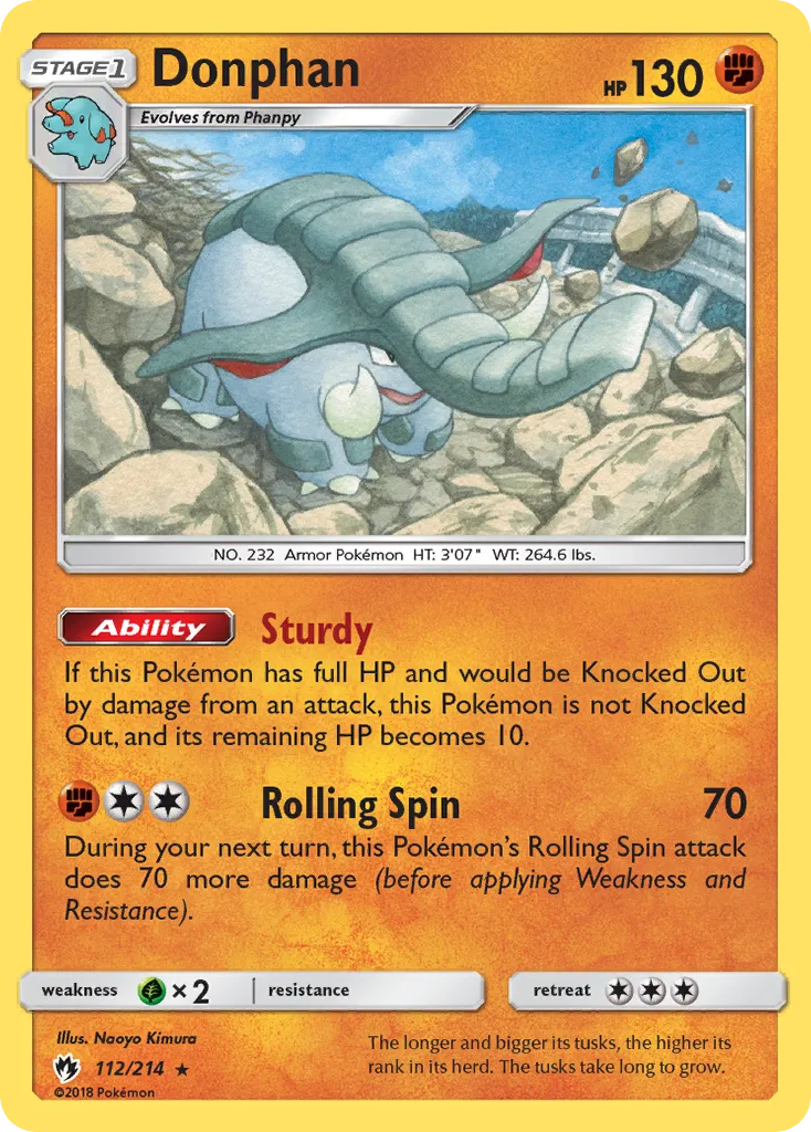 Donphan — SM - Lost Thunder — Pokémon