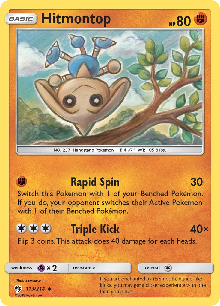 Hitmontop — SM - Lost Thunder — Pokemon