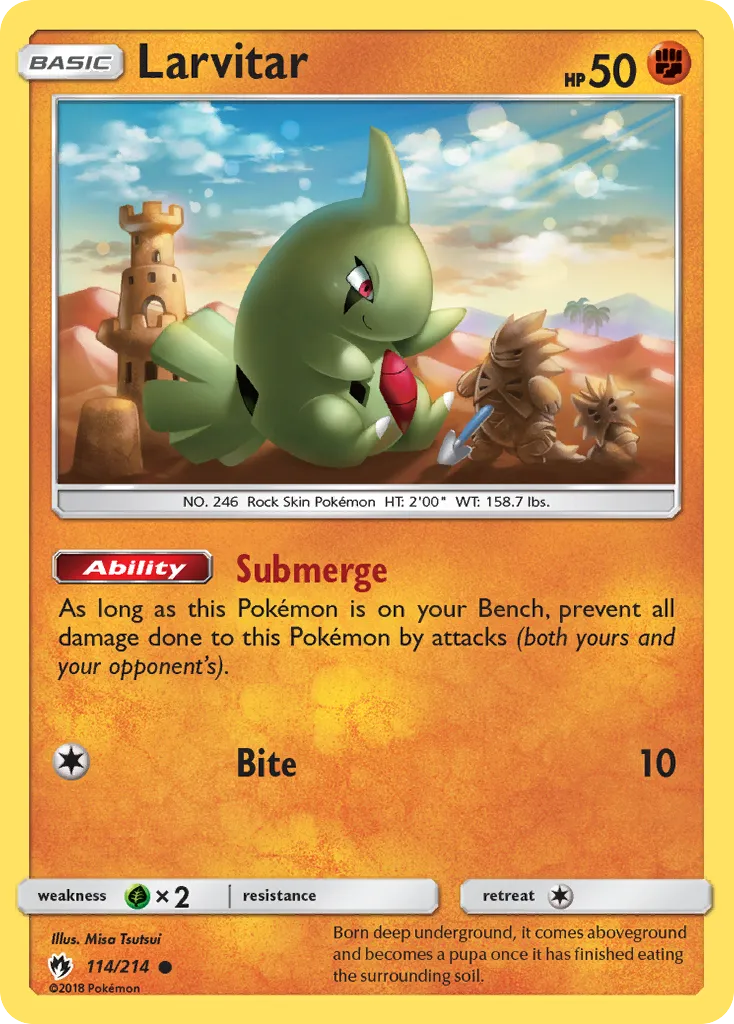 Larvitar — SM - Lost Thunder — Pokemon