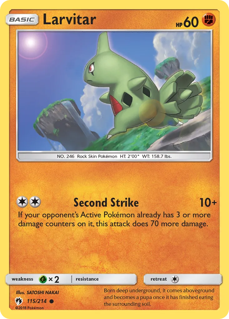 Larvitar — SM - Lost Thunder — Pokemon