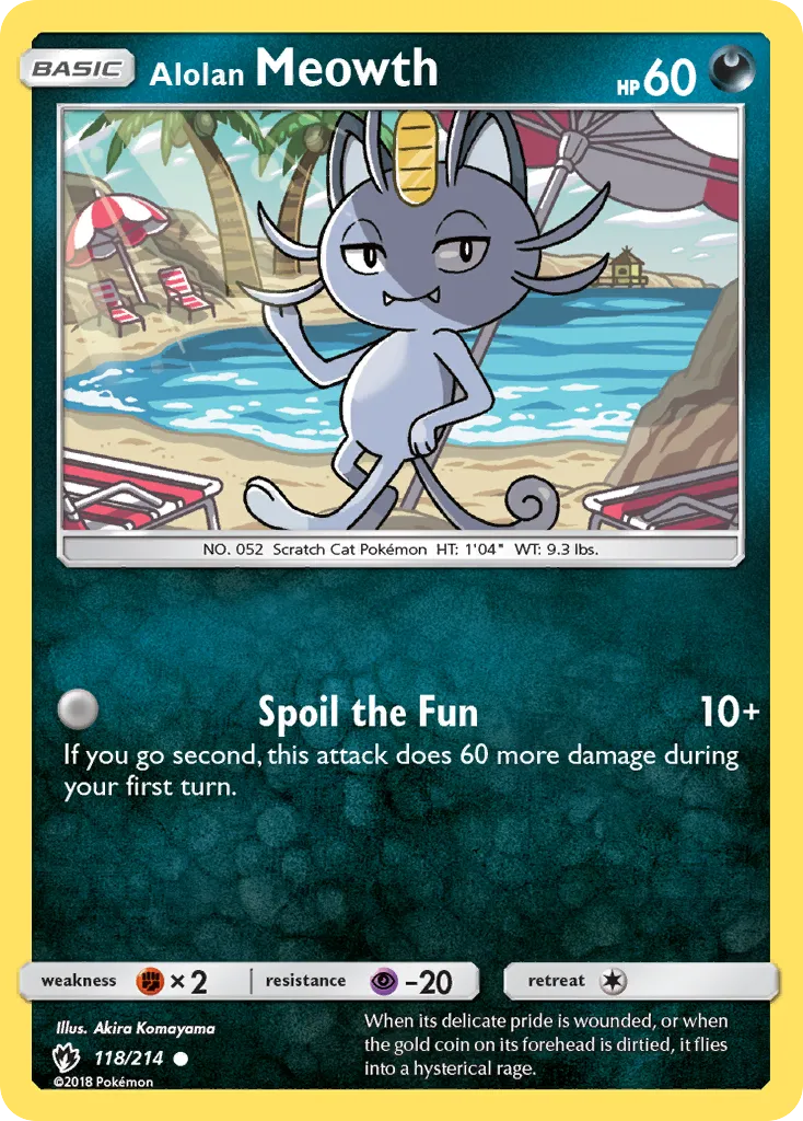 Alolan Meowth — SM - Lost Thunder — Pokemon