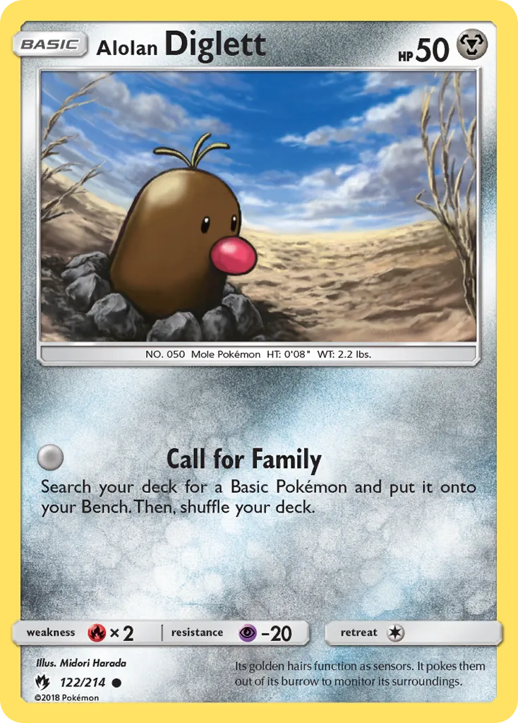 Alolan Diglett — SM - Lost Thunder — Pokémon