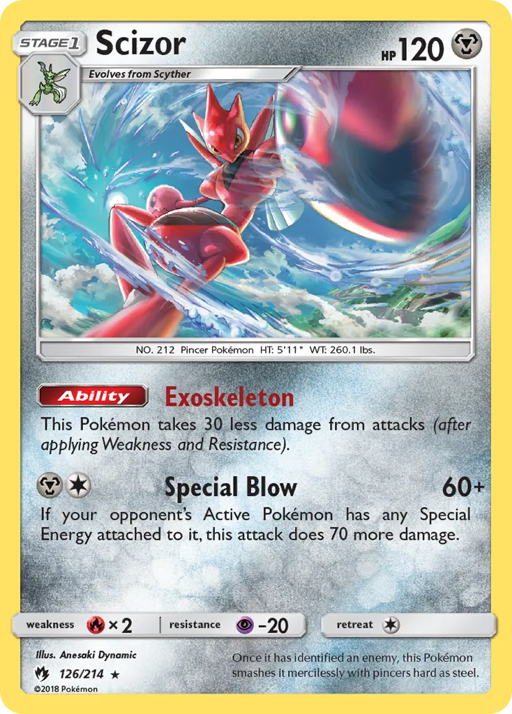 Scizor — SM - Lost Thunder — Pokemon