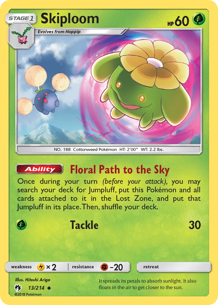 Skiploom — SM - Lost Thunder — Pokémon