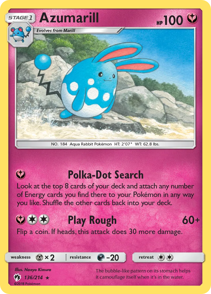 Azumarill — SM - Lost Thunder — Pokemon