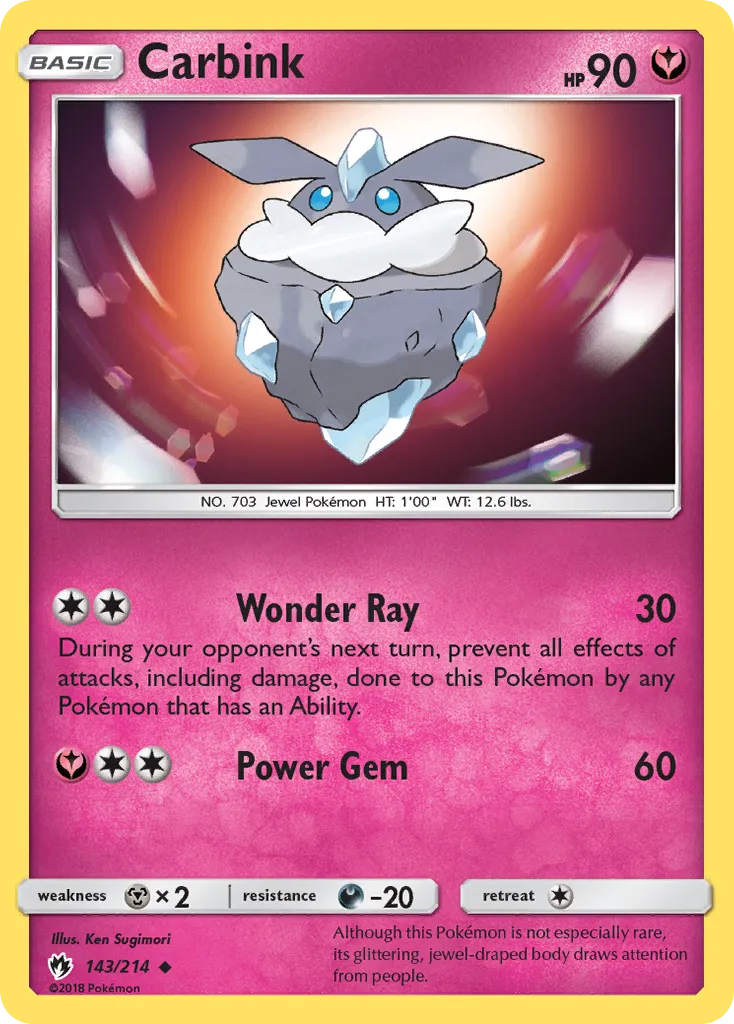 Carbink — SM - Lost Thunder — Pokémon