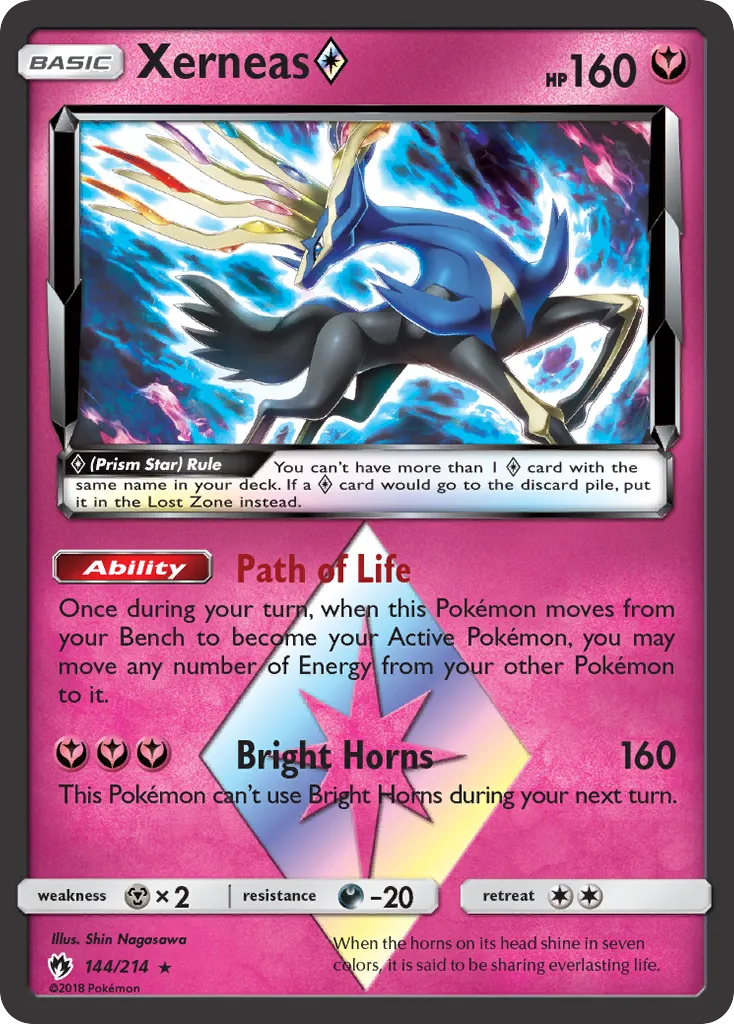Xerneas Prism Star — SM - Lost Thunder — Pokemon