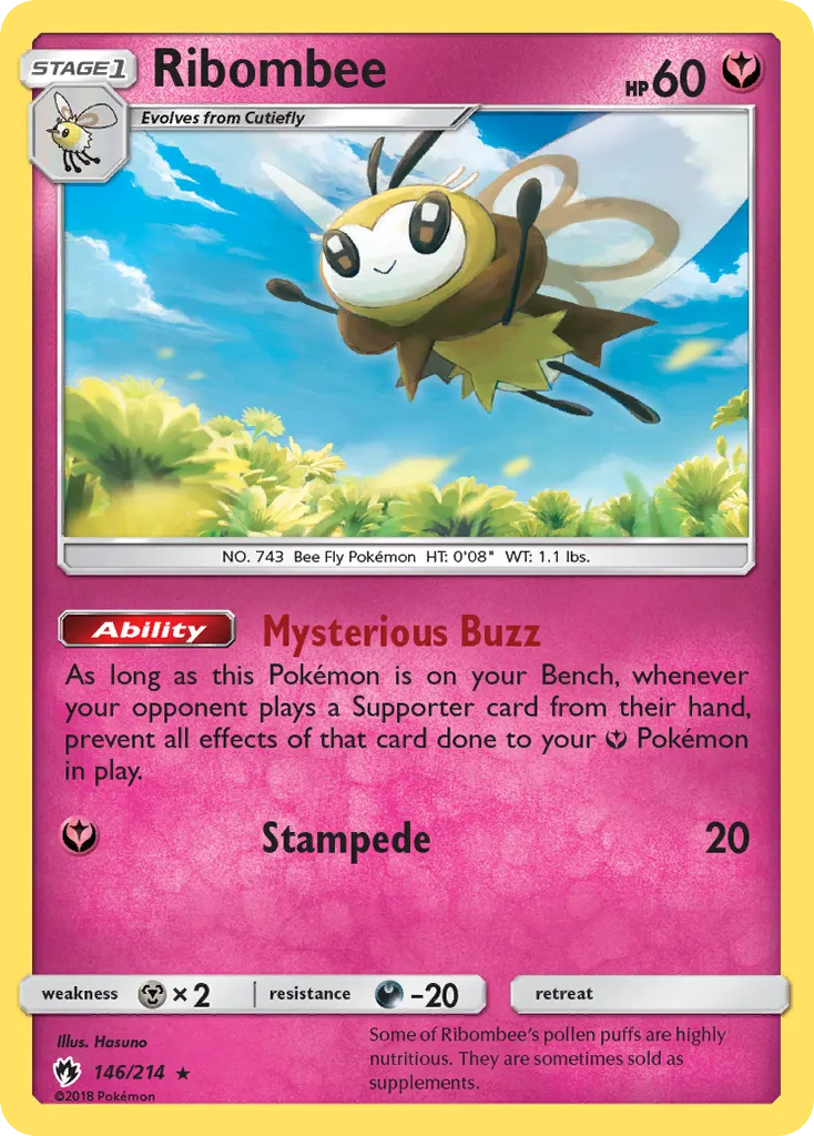 Ribombee — SM - Lost Thunder — Pokemon