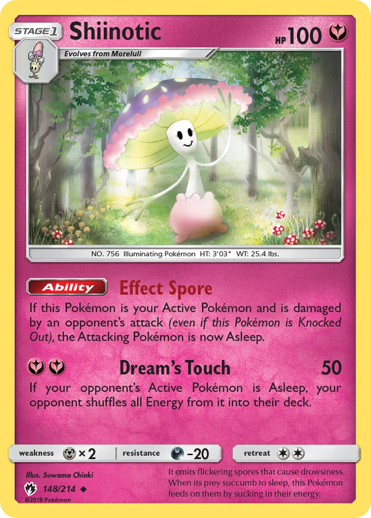 Shiinotic — SM - Lost Thunder — Pokémon