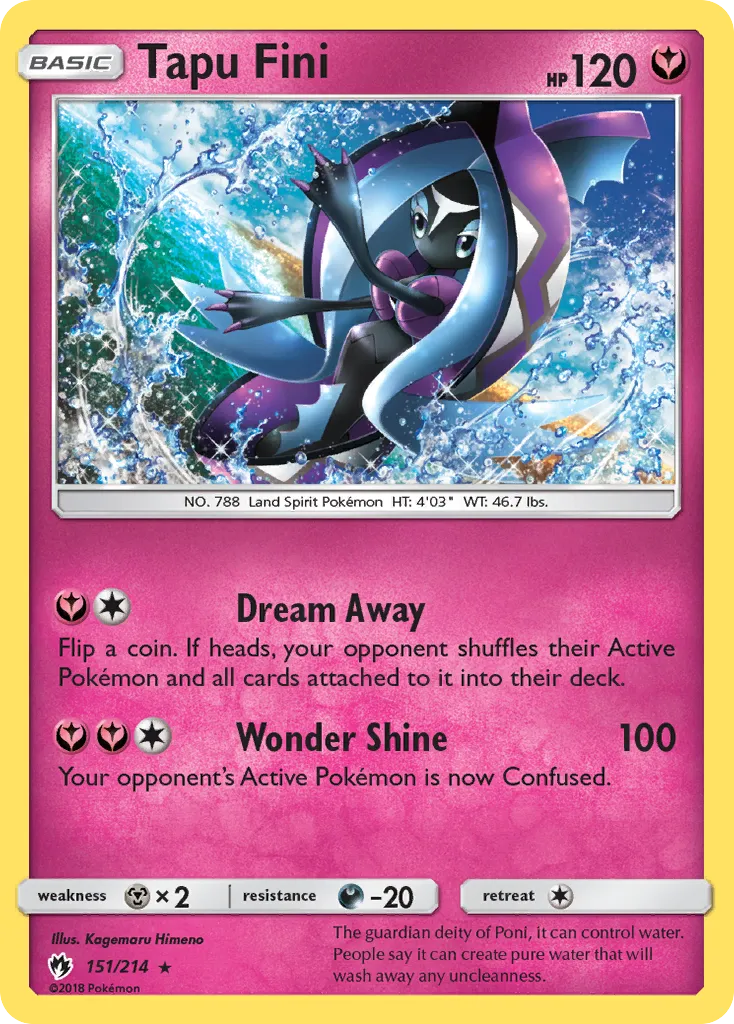 Tapu Fini — SM - Lost Thunder — Pokemon