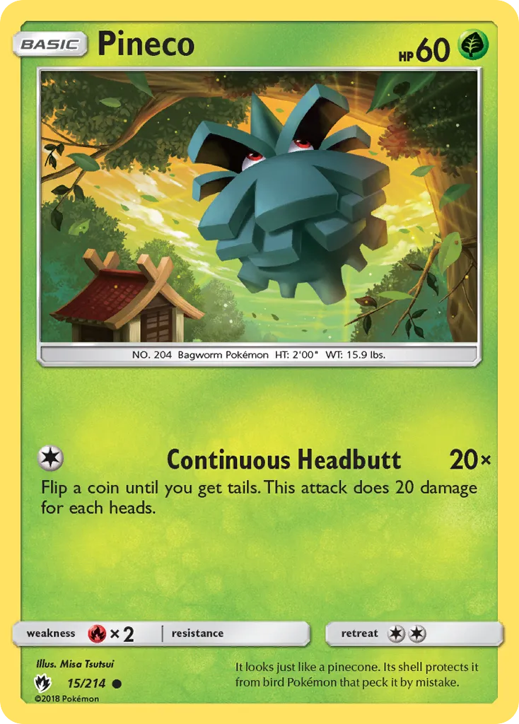 Pineco — SM - Lost Thunder — Pokemon