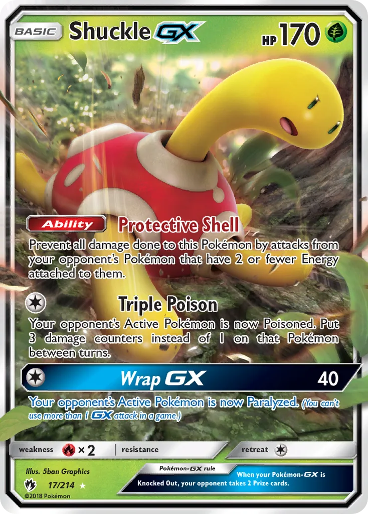 Shuckle GX — SM - Lost Thunder — Pokemon