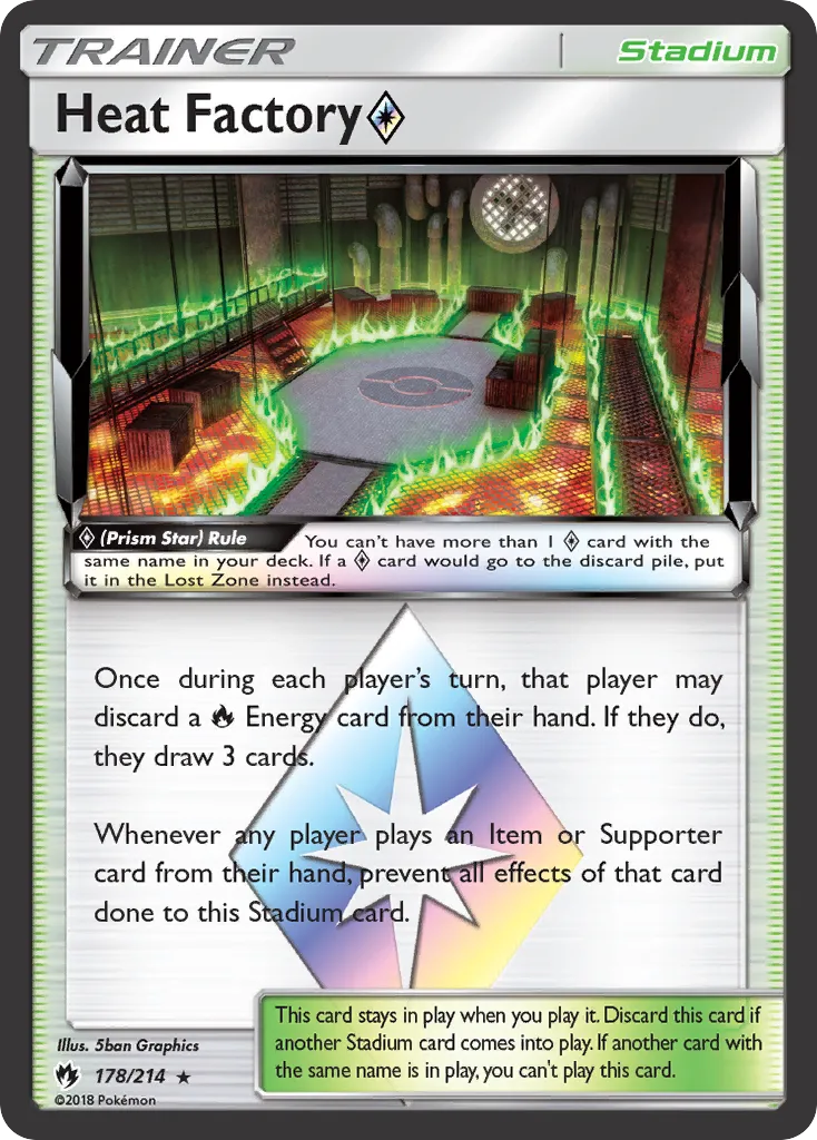 Heat Factory Prism Star — SM - Lost Thunder — Pokemon