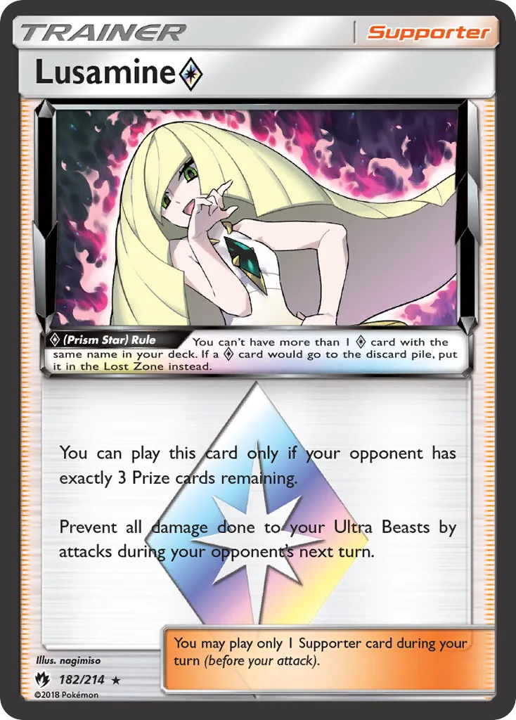 Lusamine Prism Star — SM - Lost Thunder — Pokemon