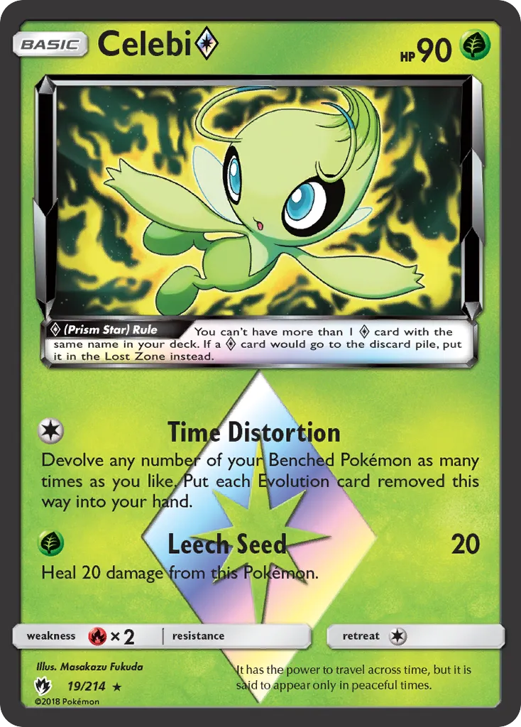 Celebi Prism Star — SM - Lost Thunder — Pokemon
