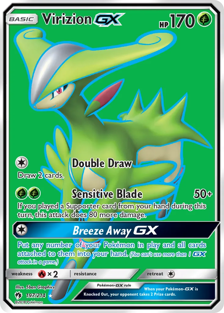 Virizion GX — SM - Lost Thunder — Pokemon