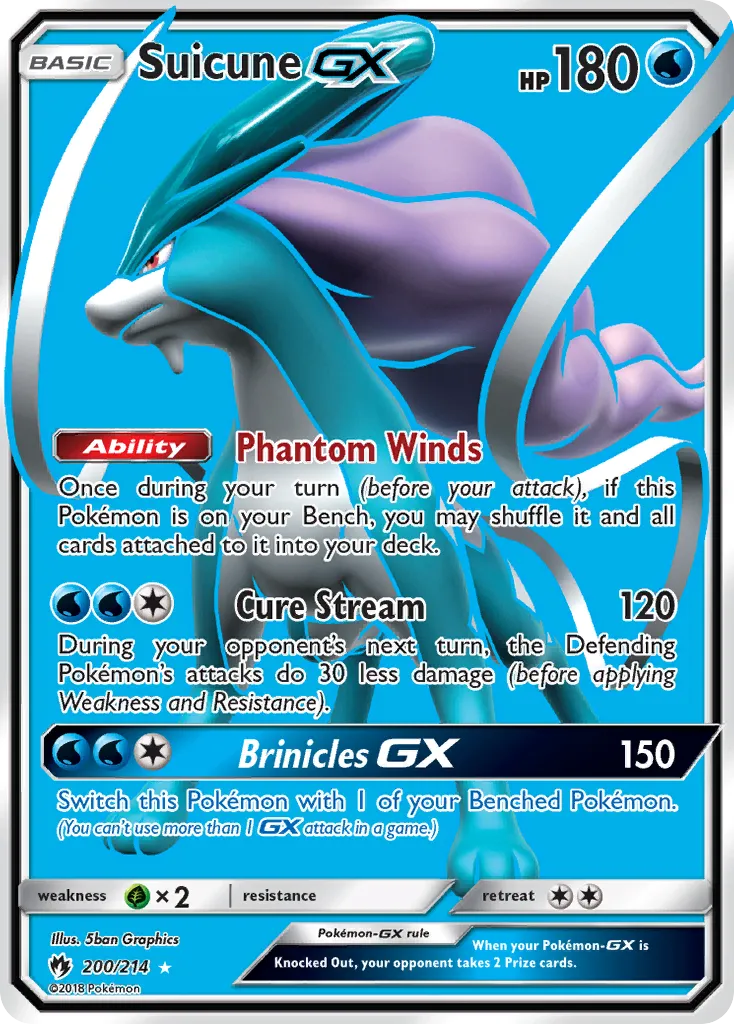 Suicune GX — SM - Lost Thunder — Pokemon