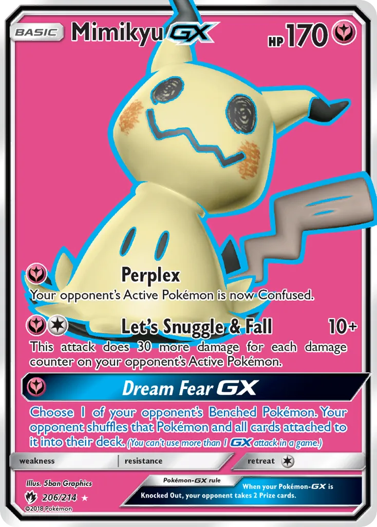 Mimikyu GX — SM - Lost Thunder — Pokemon