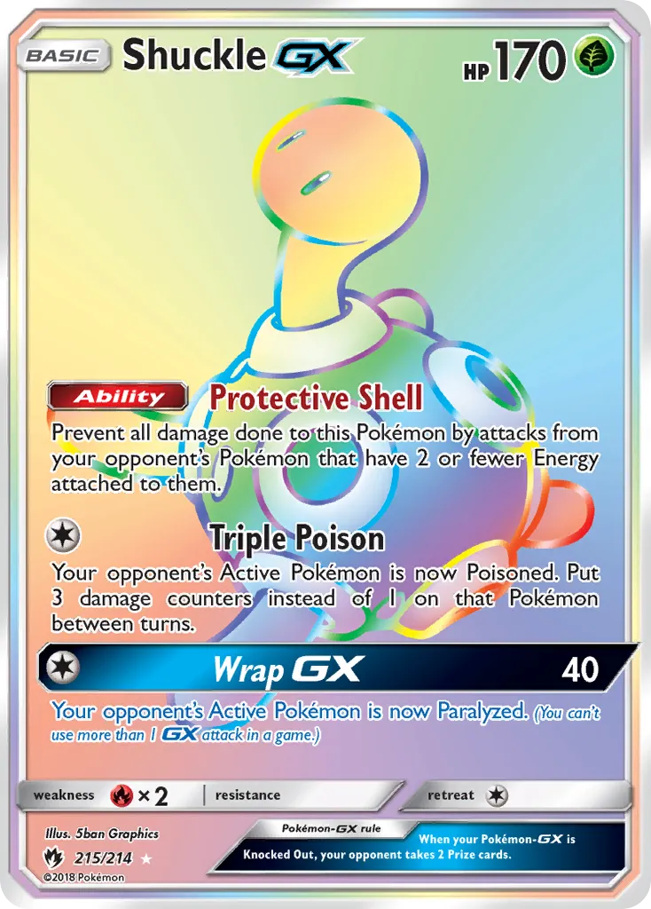 Shuckle GX — SM - Lost Thunder — Pokemon