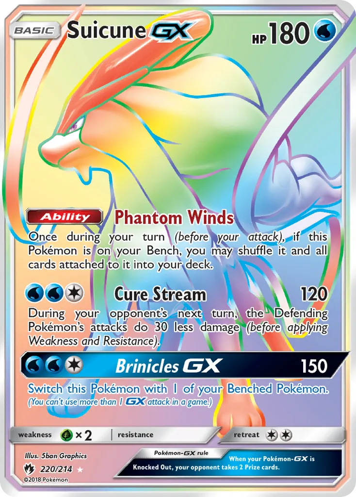 Suicune GX — SM - Lost Thunder — Pokémon