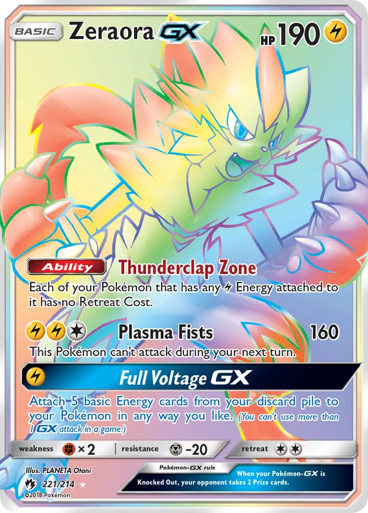 Zeraora GX — SM - Lost Thunder — Pokemon